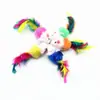 Brinquedo de Gato Pelúcia Ratinho Colorido Penas Brinquedo de Provocar Gato Pelúcia Som de Rato Grande Brinquedo de Gato para Autobrincar