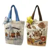 Bolsa de Lienzo de Capibara de Dibujos Animados para Mujer Bolso Grande de Mano Bolsa para Dulces de Boda Souvenir Dropshipping