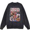 Estação independente suéter transfronteiriço masculino marca de moda retrô americana outono roupas coringa gola redonda fazer suéter antigo desejo atacado