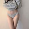 Ropa interior de algodón con estampado de leopardo japonés para niña, ropa interior sexy pura y transpirable de cintura baja para mujer