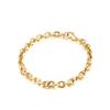 Pulseira Vintage Versátil de Aço Inoxidável Corrente O Aço Titânio 18k Coreana Masculina e Feminina Versátil Joia de Pulseira