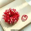 Elásticos de cabelo simples estilo coreano com contas de macaron e doces Acessórios de cabelo feitos à mão DIY Materiais para acessórios de brinquedo Venda por atacado