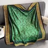 Lenço de Seda Artificial Novo Estilo de Verão para Mulheres 110cm Liso Quadrado Grande Lenço Versátil Estampado Decorativo Protetor Solar Xale Atacado