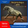 Novo bronze Tiger escritório decoração de mesa produtos de cobre suporte de caneta peso de papel presente por atacado presente para professores