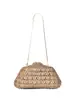 Nova Bolsa de Jantar Cravejada com Diamantes Transfronteiriça Caixa Rígida de Metal Oca Bolsa de Diamantes Bolsa de Mão para Vestido de Banquete de Comércio Exterior