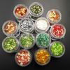 Color Mágico Hexágono de 2 mm Lentejuelas Escama de Pez Brillantes Polvo de Brillo PET Efecto 3D Decoración de Regalo de Navidad para Uñas