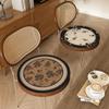 Cojín de silla estilo retro francés 350 cachemira lavada de invierno, felpa para mesa de comedor y silla, antideslizante, ligero, de lujo, de alta calidad.