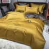 Jielia juego de ropa de cama de boda de cuatro piezas algodón de boda algodón colcha rojo grande sábana funda de edredón juego de tres piezas