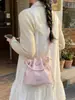 Bolsa de Mão de Luxo para Mulheres 2026 Novo Estilo Coreano Simples Bolsa Saco Nicho Plissada Casual Bolsa de Ombro Transversal
