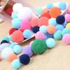 Bolsas de bola de pelo elástica de 4 cm de altura roupas bola de pelo grande jardim de infância acessórios diy bola de pelo colorida em estoque atacado