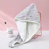 Gorro de secado de pelo de rejilla de nube de doble capa absorción de agua secado rápido turbante secar el pelo toalla para secar el pelo fortalecer absorción de agua gorro de baño
