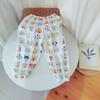 Pantalones Anti-Mosquitos de Verano para Niños 2026 Pantalones Largos de Dibujos Animados Finos para Niñas tipo Linterna para Bebé Ropa de Verano de Algodón Puro para Dormir