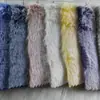 Peluche de Conejo Grande de Dos Tonos, Piel Sintética de Conejo Súper Suave, Ropa de Piel Sintética Deslavada Blanca y Deslavada, Juguetes, Zapatos, Telas para Equipaje