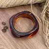 Diseño estilo europeo y americano, pulsera con patrón de mármol, personalidad exagerada, tendencia en joyería de polígonos geométricos, transfronterizo