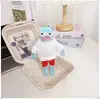 Colgantes de peces geniales, peces flácidos, peces que yacen planos de los residentes de Fondo de Bikini, accesorios para llaveros, overoles, Año Nuevo
