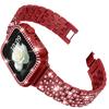 Adequado para Apple Watch Applewatch Pulseira Cinco Contas Diamante Completo Metal Pulseira de Relógio iWatch Smart Modelo Diamante