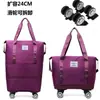 Bolsa de Viaje Capacidad de Mano Gran Capacidad con Ruedas Impermeable Bolsa de Lona para Almacenamiento Pre-Entrega Viaje Corto Viaje de Negocios Bolsa de Viaje