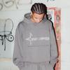 Suéter holgado con letras bordadas de marca de moda 2024, ropa urbana de hip hop Y2K, jersey informal para hombre y mujer