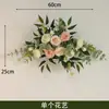 Placa de boas-vindas placa de água cabeça de porta de flor abertura de flor celebração de casamento flor pendurada placa de publicidade em placa KT produto acabado floral flor artificial