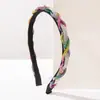 Diadema He Ming Estilo Nuevo Transfronterizo Retro Trabajo Pesado Cadena Retorcida Pedrería Borde Delgado Diadema Sensación de Alta Gama Estilo de Corte Tocador