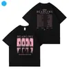 Bp Tinta Rosa 2025 Concerto Prazo Mercadoria Roupas de Fã Mesmo Estilo Camiseta de Manga Curta Top Estampado para Homens e Mulheres