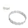 Anillo de acero inoxidable 430 para cortar tartas redondo con forma de ola y encaje con agujero Molde francés para tarta de frutas y queso tamus