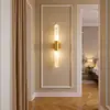 Mármore espanhol transfronteiriço luxo leve italiano minimalista nórdico parede de fundo de corredor de quarto moderno sala de estar hotel luminária de parede