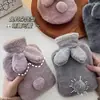 Versión coreana de bolsa de agua caliente de peluche de conejo número grande bolsa de agua caliente de PVC inyección de agua compresa caliente fuente de calor para manos punto venta caliente transfronteriza