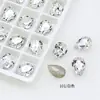 Rinestones para Decoración de Uñas Dongzhou Crystal Gota de Agua 8x12 Súper Brillantes Coloridos Forma de Pera de Alta Calidad Facetados Accesorios DIY para Decoración de Uñas de Muñecas
