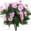 Amazon Planta de Bonsái de Phlox Artificial de 5 Ramas Tallo Único Ingeniería Exterior Flor Falsa Azalea Artificial Decoración