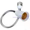 Portalámparas de Extensión Universal con Manguera Flexible E27 a E27 Rosca Socket Downlight Luz de Techo Luz de Pared Extensor de Araña