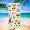 Toalla de Playa de Dibujos Animados de Winnie the Pooh para Nadar en el Mar, Toalla de Baño de Dibujos Animados de Secado Rápido y Absorbente, Linda y Personalizada Especial para Bañarse