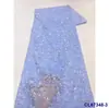 Vestido Europeo y Americano Bordado Lentejuelas Malla Tela Pesada con Perlas Encaje de Lentejuelas Nupcial