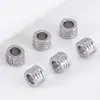 Acero Inoxidable 304 Cuentas de Barril de Agujero Grande con Patrón Nubes Auspiciosas Cuentas Sueltas Cuentas de Hilo Pulsera DIY Collar Pulsera Cuentas Espaciadoras Accesorios de Joyería