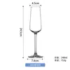 Taça de Vinho Preta Estilo Gravata Borboleta de Luxo Leve, Copo de Cristal para Restaurante, Taça para Harmonização de Casamento, Taça de Champagne Preta e Vermelha para Uso Doméstico