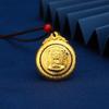 El colgante de paz de oro de doble cara, el tiempo para correr, el colgante de Buda Guanyin, collar para hombres y mujeres, se venderá al por mayor.