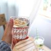 Ins Internet Celebrity Glass Nova Fruta empilhável Chá Xícara Chá Leite Xícara Copo Bebida Quente Chá Suco Copo Alimentos e Bebidas