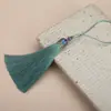 8cm borla de cloisonné borla tapa de aleación borla seda de poliéster marcador colgante accesorios de joyería precio grande excelente