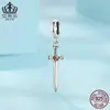 Aifula Plata de Ley S925 Colgante de Espada Misteriosa Personalizado Cuentas Personalizadas Sueltas Venta al por Mayor Accesorios de Joyería DIY