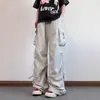Pantalones Casuales Finos de Paracaidista para Verano para Hombre de Moda Calle Alta Plisados Bonitos Pantalones Cargo para Exteriores de Secado Rápido Transpirables Pantalones Deportivos