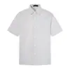 Camisa de Manga Corta a Cuadros Holgada para Hombre, Estilo Americano Moderno, Versátil Camisa Casual de Cuello Campana Estilo Japonés, Manga Media de Verano