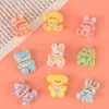 Bestseller transfronterizo lindo animal de dibujos animados oso, conejo, perro accesorios de resina DIY pegamento de crema pinzas para el pelo y parches para accesorios del cabello