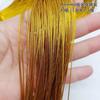 8 fios de fio de ouro fio de prata corda cartão de felicitações cartão de convite etiqueta de embalagem corda decoração fio de ouro não elástico fio para pendurar 0,8-1 mm