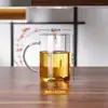 Taza de vidrio de borosilicato alto, resistente al calor, a prueba de explosiones, resistente a altas temperaturas, taza de té, taza de agua de gran capacidad de 1000 ml, taza para hombre, taza de cerveza