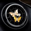 Salida de aire acondicionado de coche clip de aromaterapia con incrustaciones de diamante mariposa perfume para coche decoración interior de coche desodorante hombres y mujeres