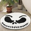 Tapetes de Chão Halloween Formato Especial Importados Imitação de Caxemira, Tapetes Decorativos para Sala de Estar e Quarto, Absorventes de Água para Banheiro, Antiderrapantes, Fáceis de Limpar