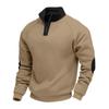 Sudadera de manga larga con solapa gruesa y forro polar, informal, holgada, de Amazon, para primavera y otoño, con colores a juego, estilo transfronterizo estadounidense.