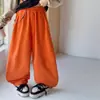 Roupa de outono para meninas: estampa de letras, color block, manga longa, estilo raglã, nova coleção 2026, calça de moletom casual wide leg, conjunto de duas peças, moderno