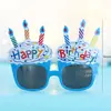 Óculos de Feliz Aniversário do Xiaohongshu, Decoração Popular para Bolo, Adereços Engraçados para Fotos de Bolo, Adereços para Selfie