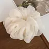 Anel de Cabelo Listrado de Cabeça de Bola Intestino Grosso Celebrante da Internet 2025 Novo Estilo Corda de Cabelo para Rabo de Cavalo Alto Acessório de Cabelo Feminino Corda de Cabelo
